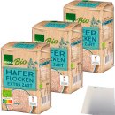 Edeka BIO Haferflocken extra zart 3er Pack (3x500g Packung) + usy Block