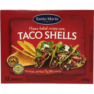 Santa Maria Taco Shells 135g Packung Tacoschalen MHD 06.10.2023 Restposten Sonderpreis