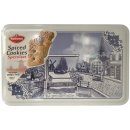 Hellema Gewürzspekulatius Geschenkdose 6er Pack (6x400g Dose) + usy Block