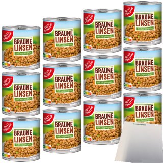Gut&Günstig Linsen mit Suppengrün VPE (12x800g Dose) + usy Block
