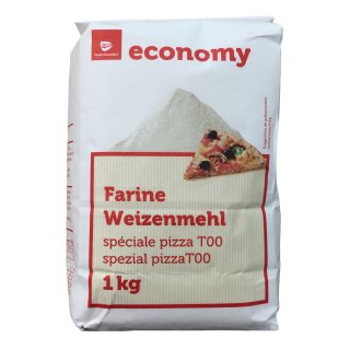 Economy Farine Weizenmehl für Pizza Type 00 1kg MHD 30.05.2023 Restposten Sonderpreis
