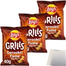 Lays Grills Gerookt Mais Snack geräucherter mit Rauch-Geschmack 3er Pack (3x40g Packung) + usy Block