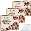 Sarotti Magische Momente dunkle Pralinen 3er Pack (3x210g Packung) + usy Block