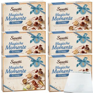 Sarotti Magische Momente helle Pralinen 6er Pack (6x210g Packung) + usy Block
