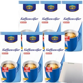 Krüger Kaffeeweißer laktosefrei Coffee Creamer 6er Pack (6x1kg Beutel) + usy Block