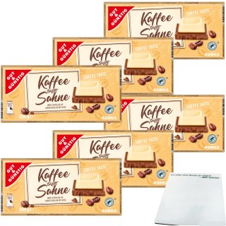 Gut&Günstig Kaffee trifft Sahne weiße Schokolade auf Sahneschokolade mit Kaffee 6er Pack (6x200g Tafel) + usy Block