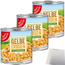 Gut&Günstig Gelbe Erbsen mit Suppengrün 3er Pack (3x800g Dose) + usy Block