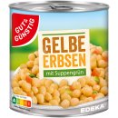 Gut&Günstig Gelbe Erbsen mit Suppengrün 3er Pack (3x800g Dose) + usy Block