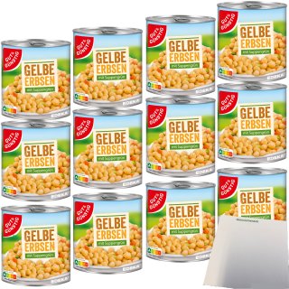 Gut&Günstig Gelbe Erbsen mit Suppengrün 12er Pack (12x800g Dose) + usy Block