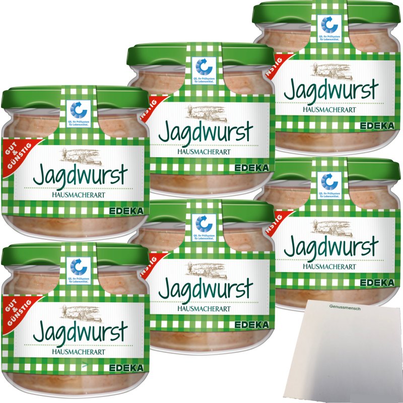 Gut&amp;Günstig Hausmacher Jagdwurst Norddeutscher Art 6er Pack (6x250g G