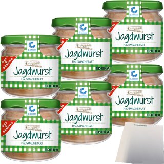 Gut&Günstig Hausmacher Jagdwurst Norddeutscher Art 6er Pack (6x250g Glas) + usy Block