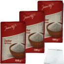 Jeden Tag Raffinade Zucker 3er Pack (3x1kg Packung) + usy Block