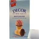 De Beukelaer Decor on Ice Waffelbecher extras Knusprig für Eis Dessert oder Likör 96 Stück (6x60g Packung) + usy Block