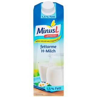 Minus L H-Milch 1,5% 1L MHD 29.11.2023 Restposten Sonderpreis