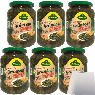 Kühne Grünkohl fix und fertig Der Schnelle 6er Pack (6x660g Glas) + usy Block