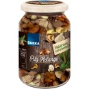 EDEKA Pilz Melange waldfrisch Mischung aus Pﬁfferlingen Shiitake Kräuterseitlinge Champigons (290g Glas)