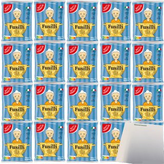Gut&Günstig Nudeln Fusilli Pasta aus Italien VPE (20x500g Packung) + usy Block