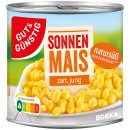 Gut&Günstig Sonnenmais zart und jung natursüß 3er Pack (3x330g Dose) + usy Block