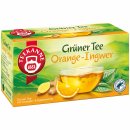 Teekanne Grüner Tee Ingwer Orange 3er Pack (3x 20x 1,75g Teebeutel) + usy Block