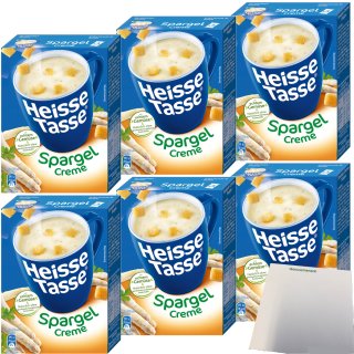 Erasco Heisse Tasse Spargel-Creme 6er Pack (18x Beutel a 13,8g) + usy Block