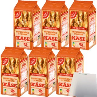 Gut&Günstig Gebäckstangen mit Käse aus Hefeteig gedreht 6er Pack (6x150g Packung) + usy Block