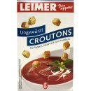 Leimer Croutons Natur ungewürzt für Suppen Salat und zum Knabbern 6er Pack (6x100g Packung)  + usy Block