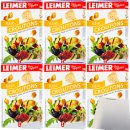 Leimer Croutons Käse für Suppen Salat und zum Knabbern 6er Pack (6x100g Packung) + usy Block