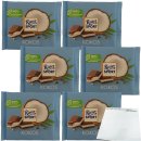 Ritter Sport Kokos Vollmilchschokolade mit Kokos-Creme 6er Pack (6x100g Packung) + usy Block