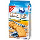 Gut&Günstig Zwieback knusprig und goldgelb gebacken 6er Pack (6x450g Packung) + usy Block