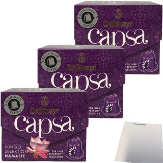 Dallmayr Capsa Lungo Selektion Namaste 30 Kapseln (3x56g Packung) + usy Block
