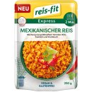 Reis-Fit Express mexikanischer Reis Vegan und Glutenfrei 6er Pack (6x250g Packung) + usy Block