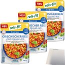Reis-Fit Express griechischer Reis nach Djuvec-Art 3er Pack (3x250g Packung) + usy Block