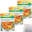 Reis-Fit Express Burrito-Bowl Reis 3er Pack (3x250g Packung) + usy Block