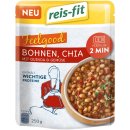 Reis-Fit Feelgood Chia Bohnen Quinoa und Gemüse 6er Pack (6x250g Packung) + usy Block