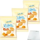 Reis-Fit Risbellis Caramel Fettarme Reis-Cracker mit Karamellgeschmack 3er Pack (3x40g Packung) + usy block