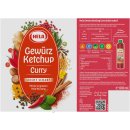 Hela Curry Gewürz Ketchup leicht scharf 3er Pack (3x800ml Flasche) + usy Block