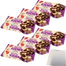 Gut&Günstig Marmorkuchen feiner Rührkuchen mit Kakao in knackiger Schokoladenglasur 6er Pack (6x400g Packung) + usy Block