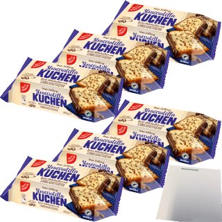 Gut&Günstig Stracciatellakuchen feiner Rührkuchen mit Schokoladenstückchen 6er Pack (6x400g Packung) + usy Block