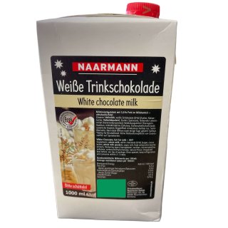 Naarmann weisse Trinkschokolade 3,5% (1l mit Schraubverschluss)