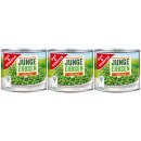Gut&Günstig Junge Erbsen sehr fein sortiert 6er Pack (18x200g Dose) + usy Block