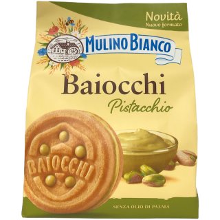 Mulino Bianco Kekse Baiocchi al Pistacchio (240g Packung)