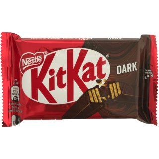 Nestle Kit Kat Dark Waffelriegel mit dunkler Schokolade (41,5g Packung)
