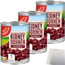 Gut&Günstig Kidneybohnen dunkelrot 3er Pack...