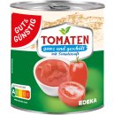 Gut&Günstig Tomaten ganz geschält mit Tomatensaft 3er Pack (3x800g Dose) + usy Block