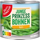 Gut&Günstig Junge Prinzessbohnen fein sortiert 6er Pack (6x400g Dose) + usy Block