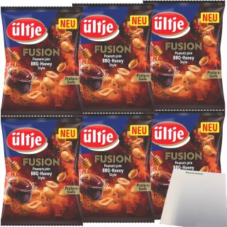 ültje Erdnüsse Fusion BBQ Honey Style 6er Pack (6x150g Beutel)  + usy Block
