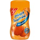 Gut&Günstig Instant Pfirsich-Teegetränk kalt oder heiß zu genießen 50% kalorienreduziert (400g Packung)