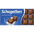 Schogetten Edel-Alpenvollmilch Schokolade 100g MHD 31.10.2023 Restposten zum Sonderpreis
