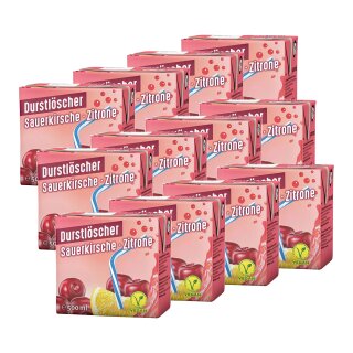 Durstlöscher Sauerkirsch Zitrone VPE (12x0,5L Packung)