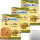 Mulino Bianco Kekse Baiocchi al Pistacchio 3er Pack (3x240g Packung) + usy Block